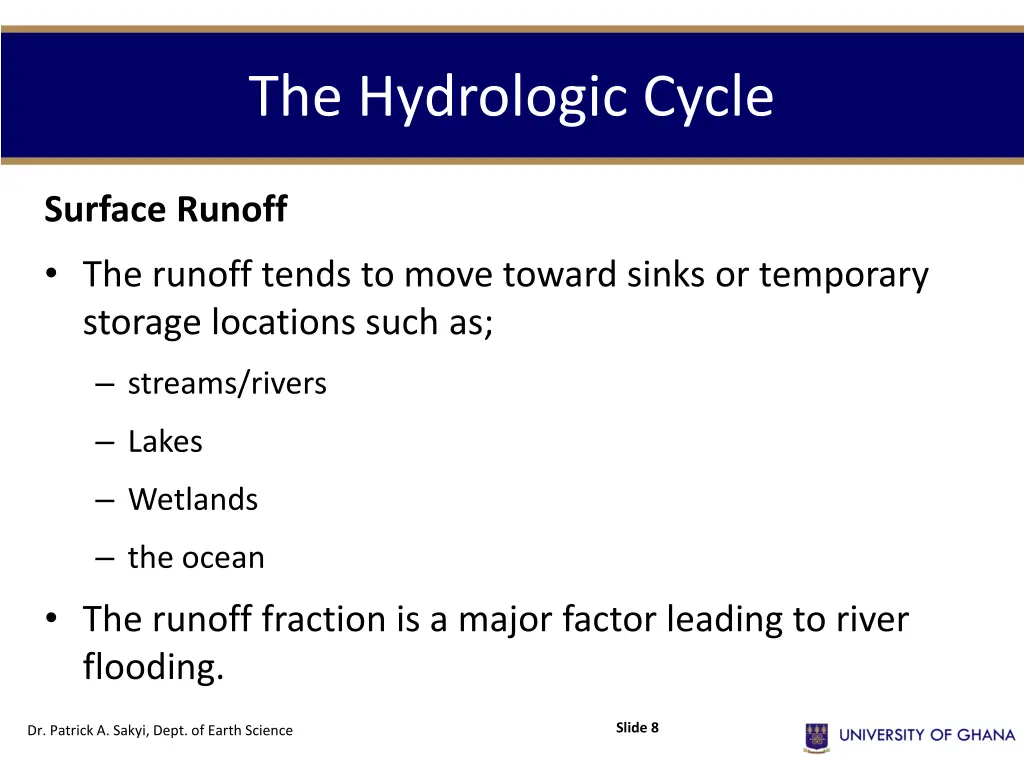 the hydrologic cycle 2