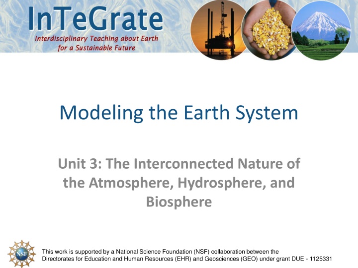 modeling the earth system