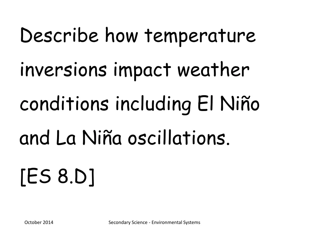 describe how temperature inversions impact