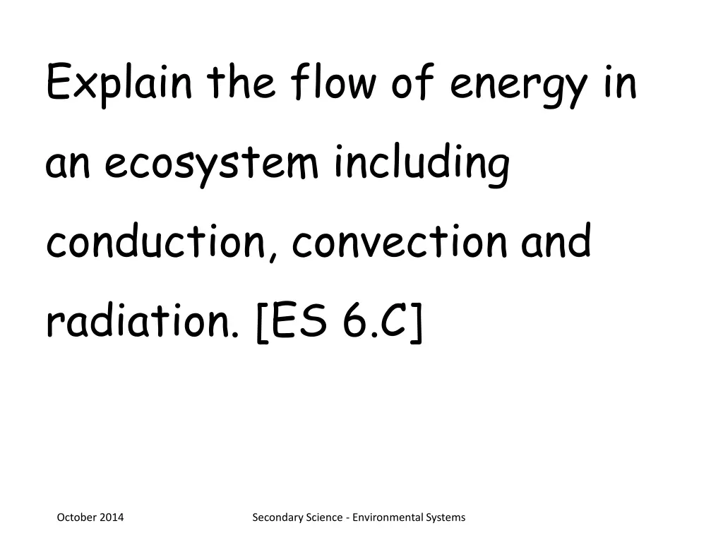 explain the flow of energy in an ecosystem