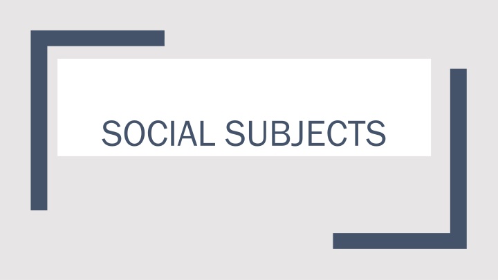 social subjects