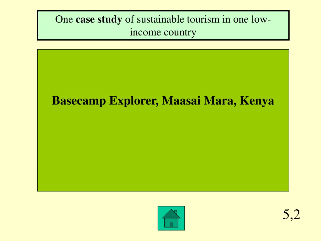 one case study of sustainable tourism