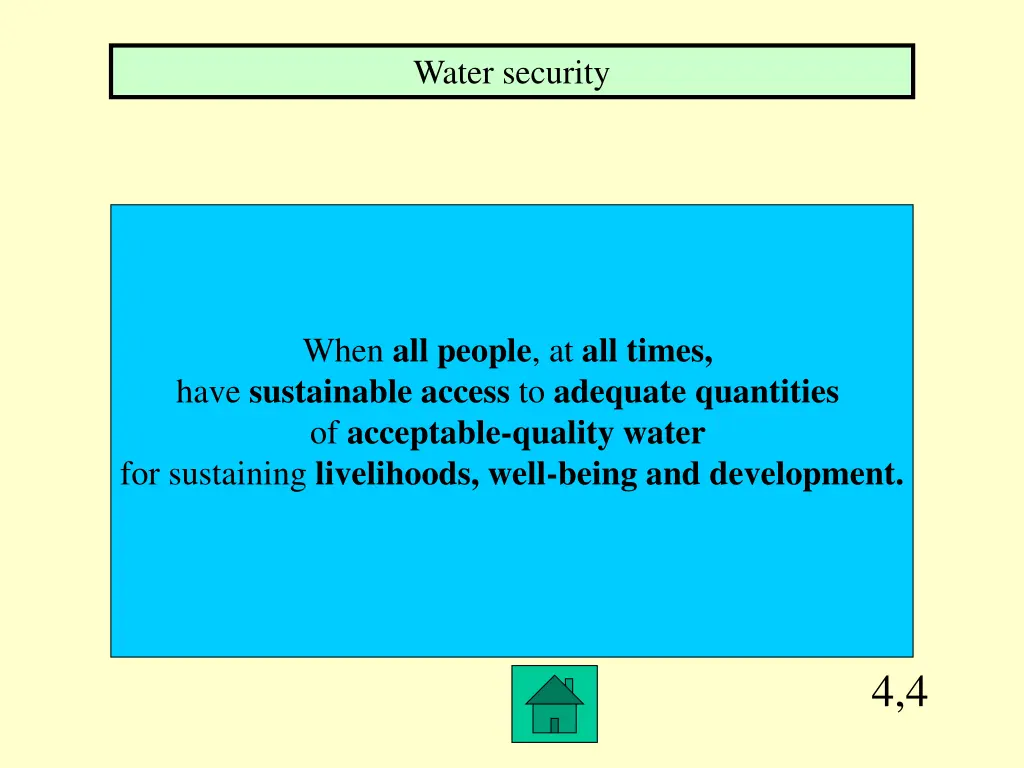 water security