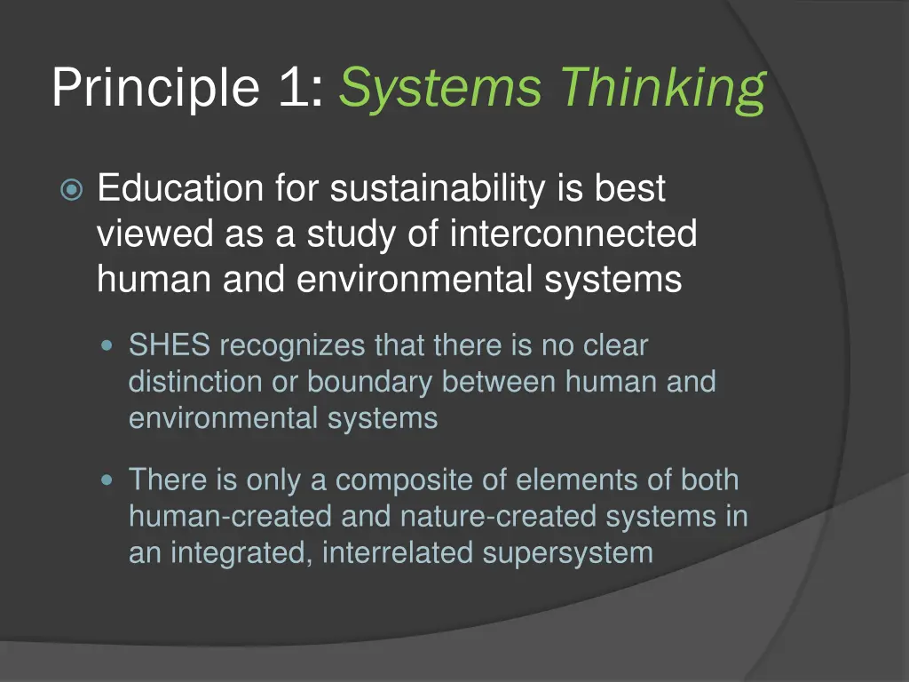 principle 1 systems thinking