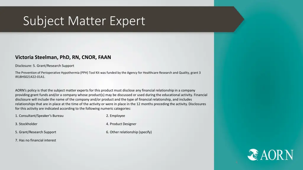 subject matter expert