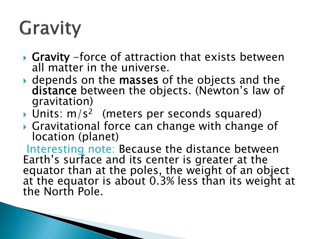 gravity all matter in the universe depends