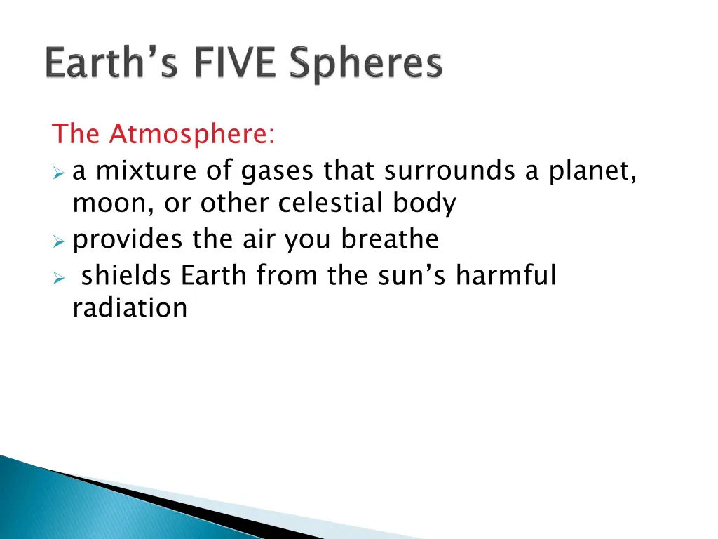 the atmosphere a mixture of gases that surrounds