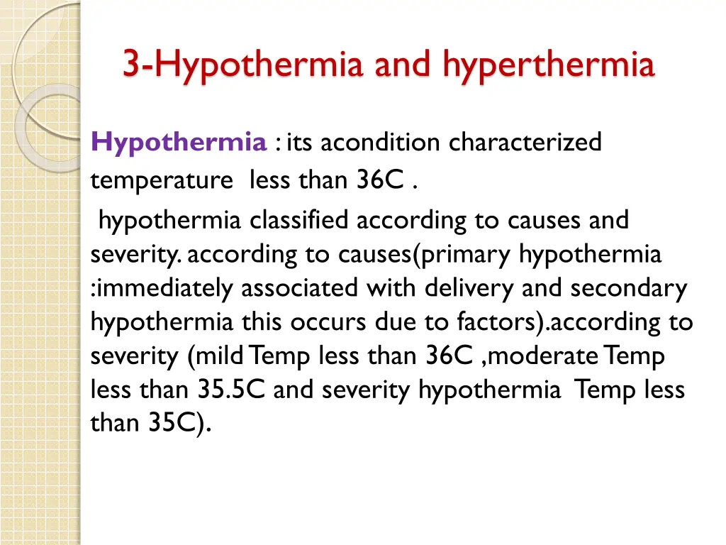 3 hypothermia and hyperthermia