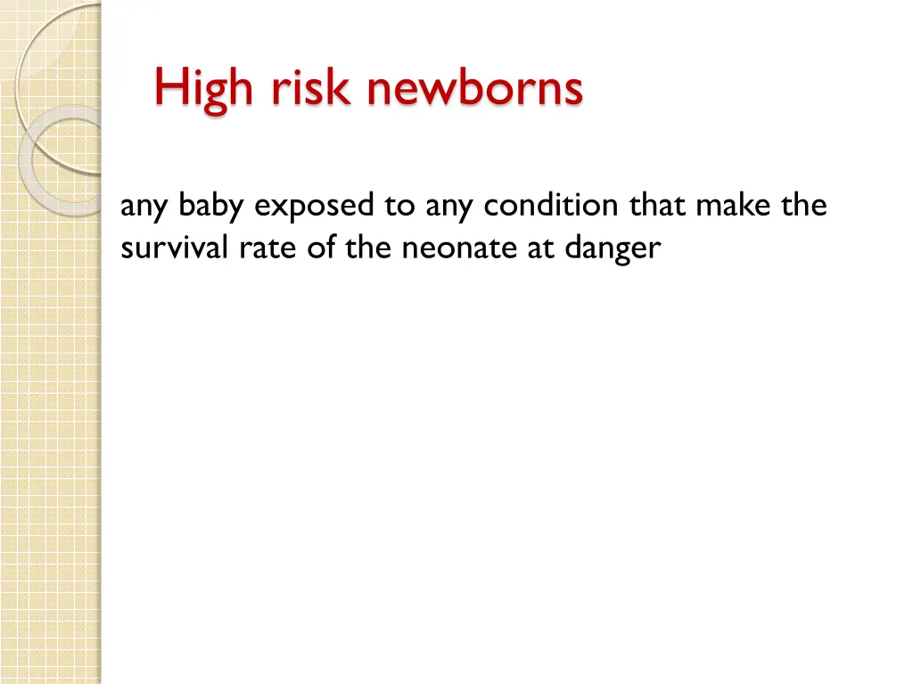 high risk newborns