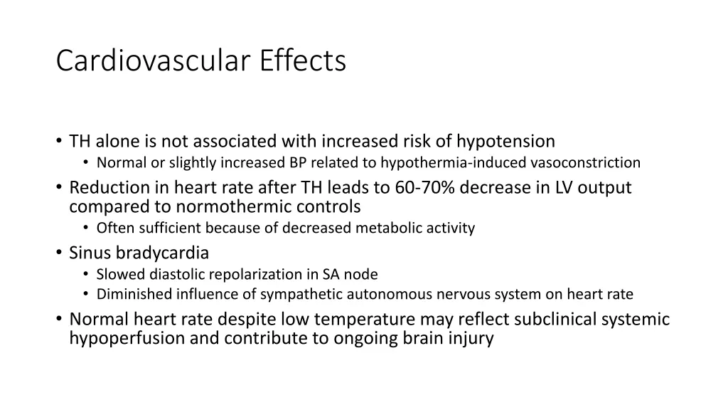 cardiovascular effects