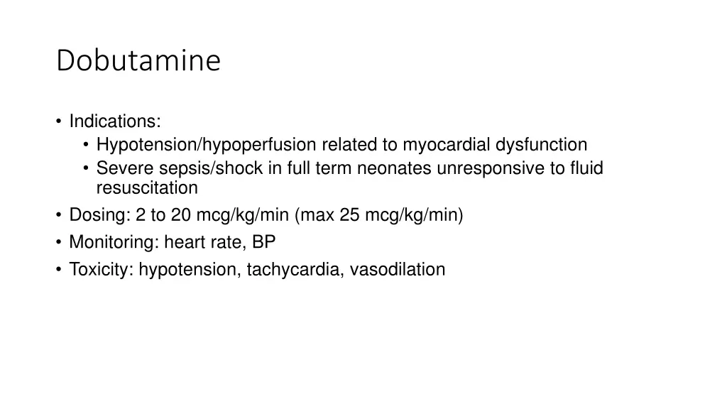 dobutamine