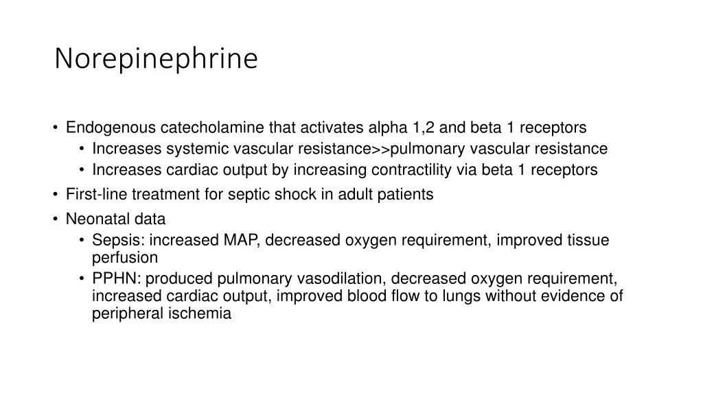 norepinephrine