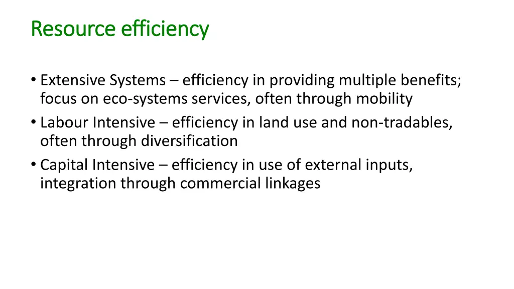 resource efficiency resource efficiency