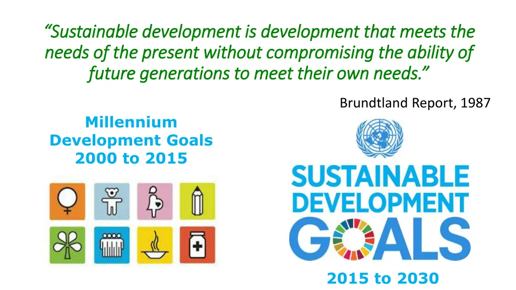 sustainable development is development that meets