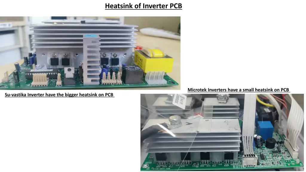 heatsink of inverter pcb