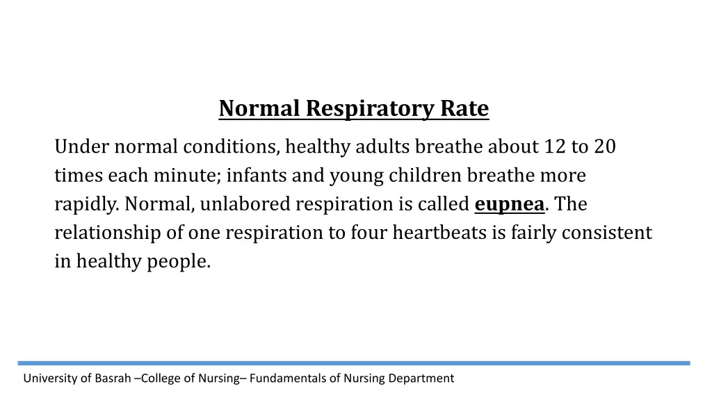 normal respiratory rate