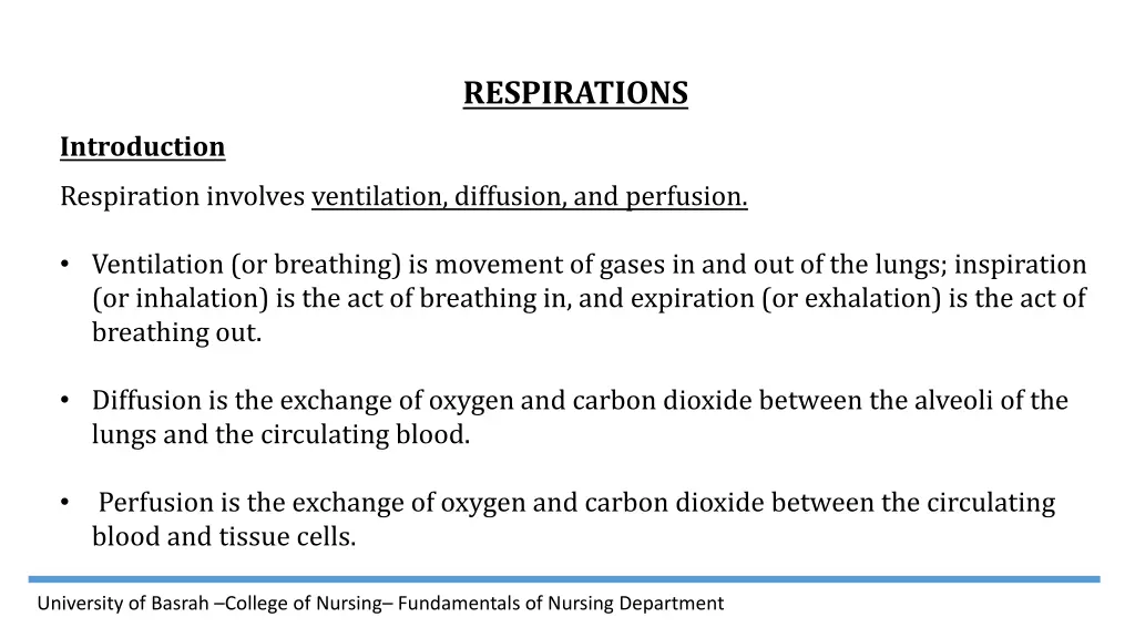 respirations