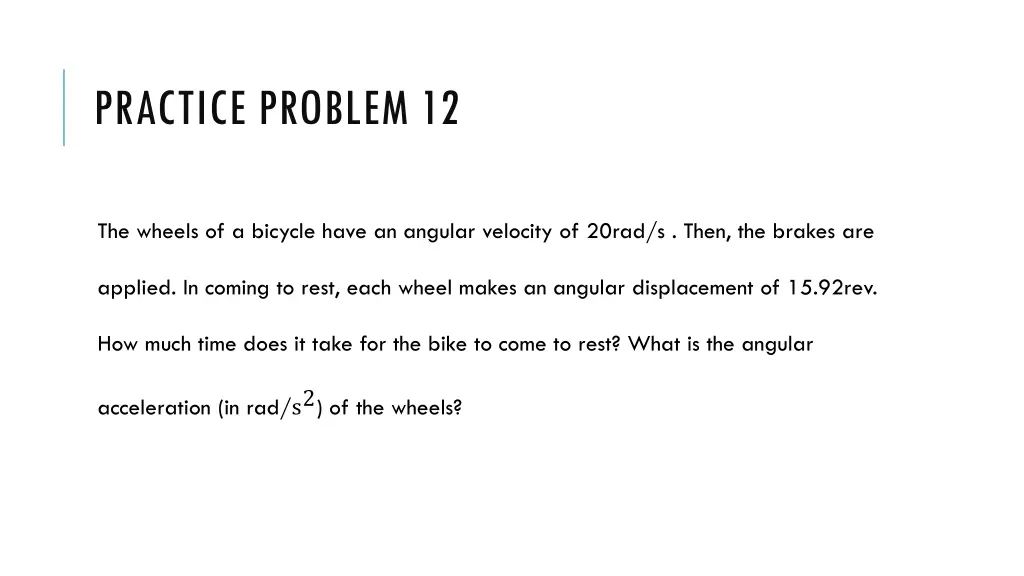 practice problem 12