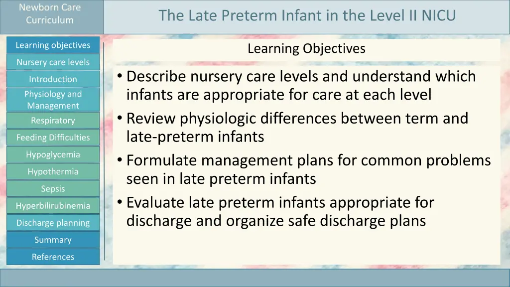 newborn care curriculum 1