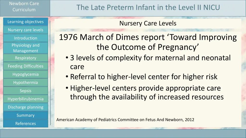 newborn care curriculum 2