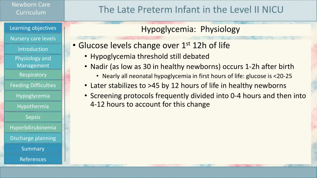 newborn care curriculum 24