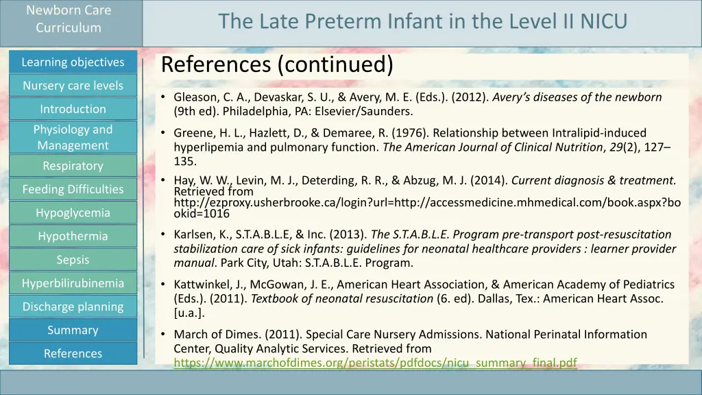 newborn care curriculum 37