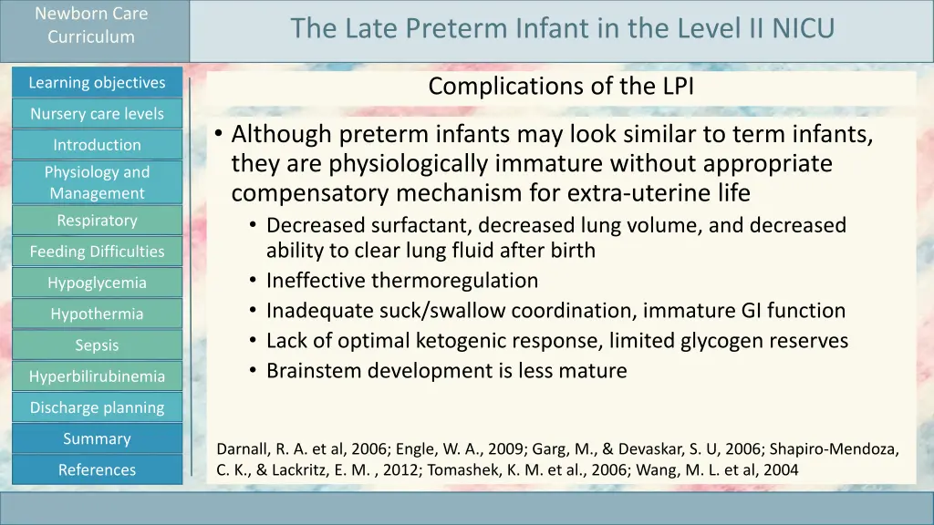 newborn care curriculum 6