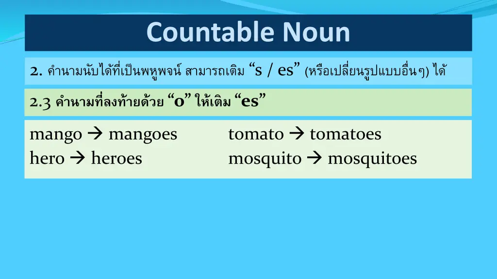 countable noun 3