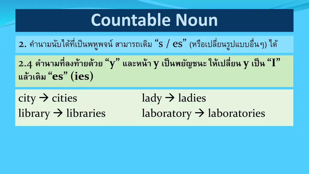 countable noun 5