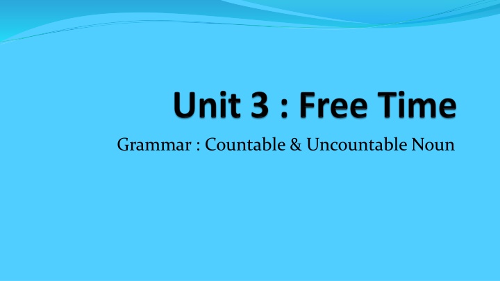 grammar countable uncountable noun