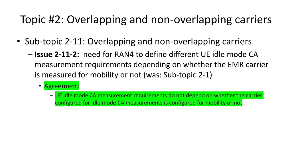 topic 2 overlapping and non overlapping carriers 1