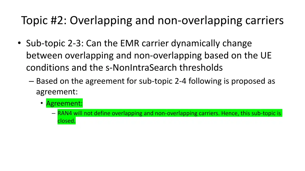 topic 2 overlapping and non overlapping carriers 4