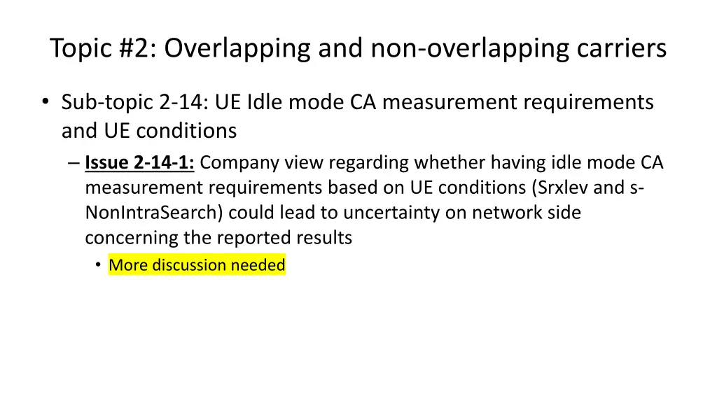 topic 2 overlapping and non overlapping carriers 7