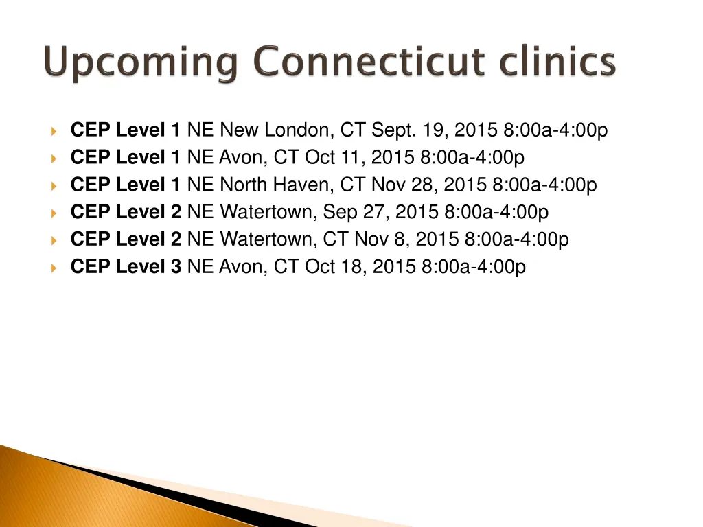 cep level 1 ne new london ct sept 19 2015