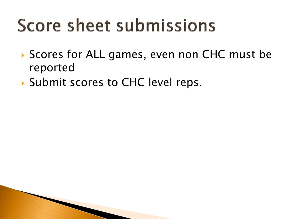 scores for all games even non chc must