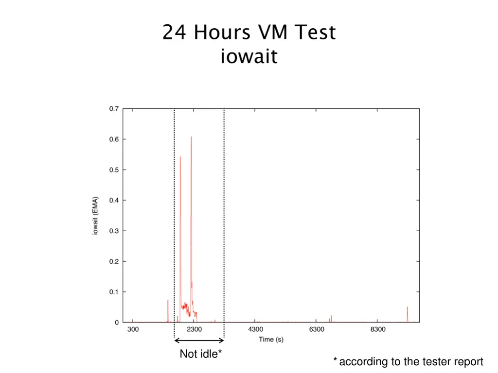 24 hours vm test iowait