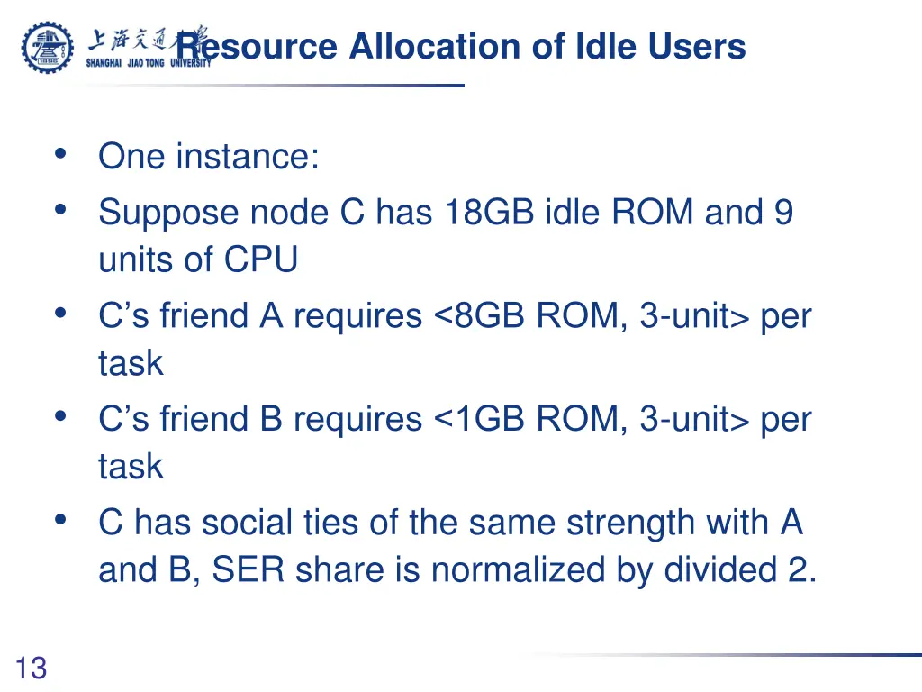 resource allocation of idle users 2