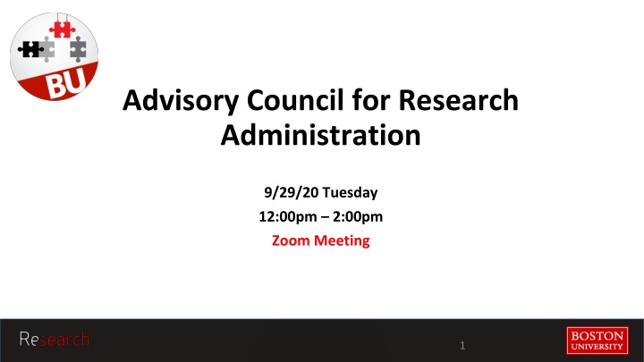 advisory council for research administration