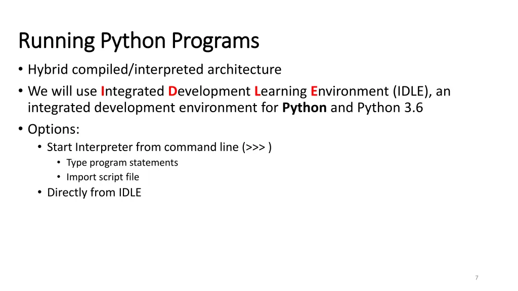 running python programs running python programs