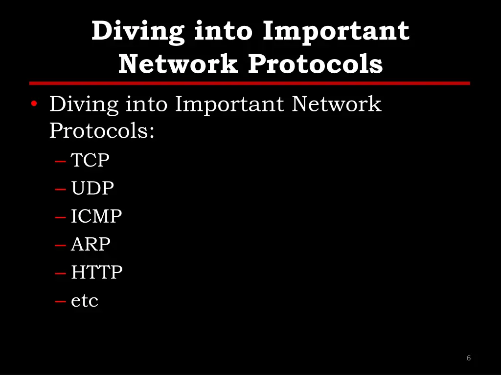 diving into important network protocols diving