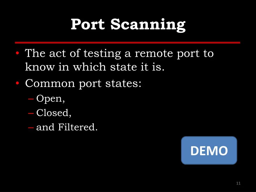 port scanning