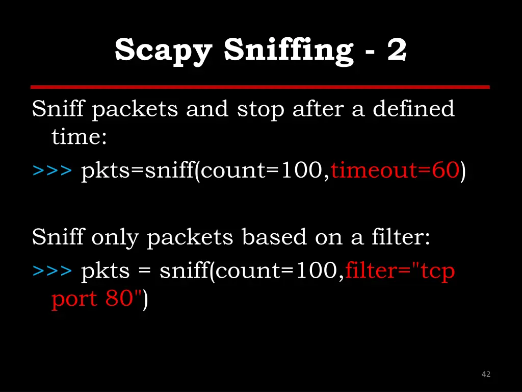 scapy sniffing 2