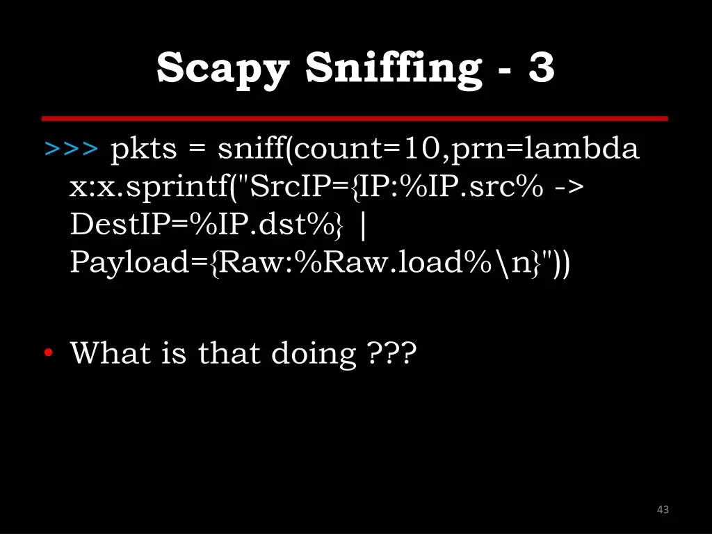 scapy sniffing 3