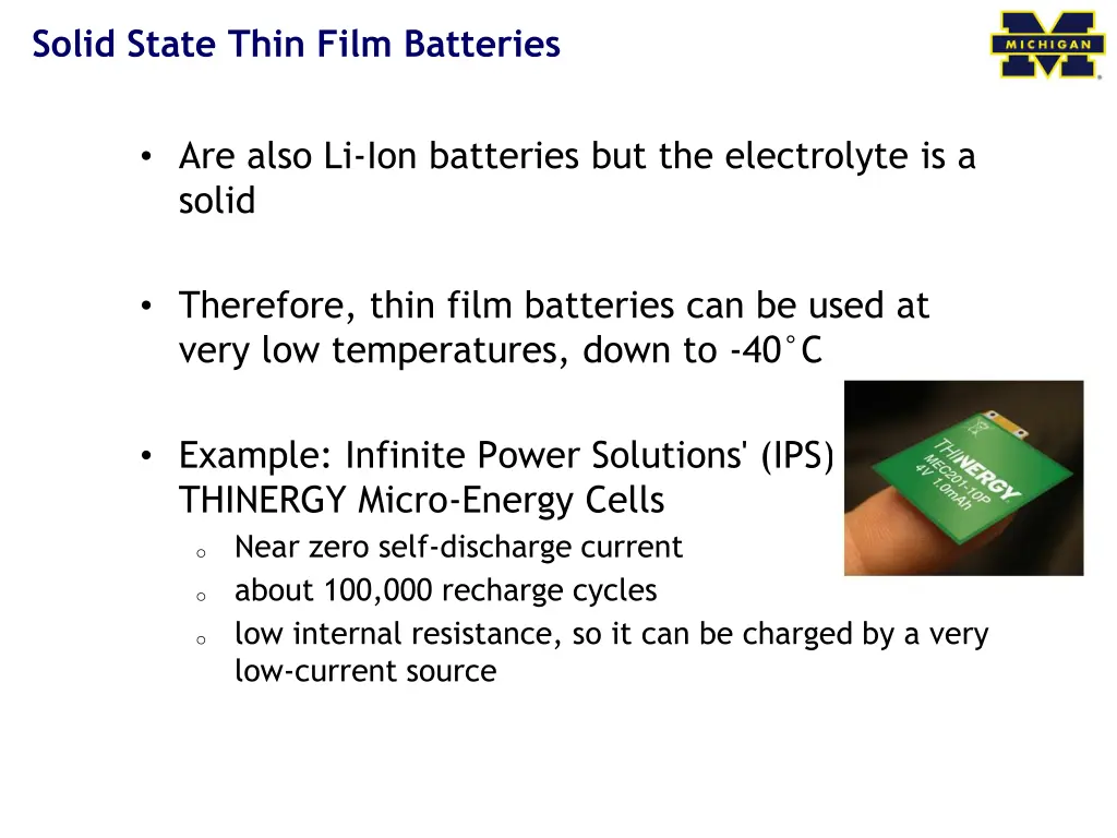 solid state thin film batteries