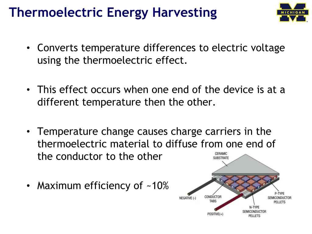 thermoelectric energy harvesting