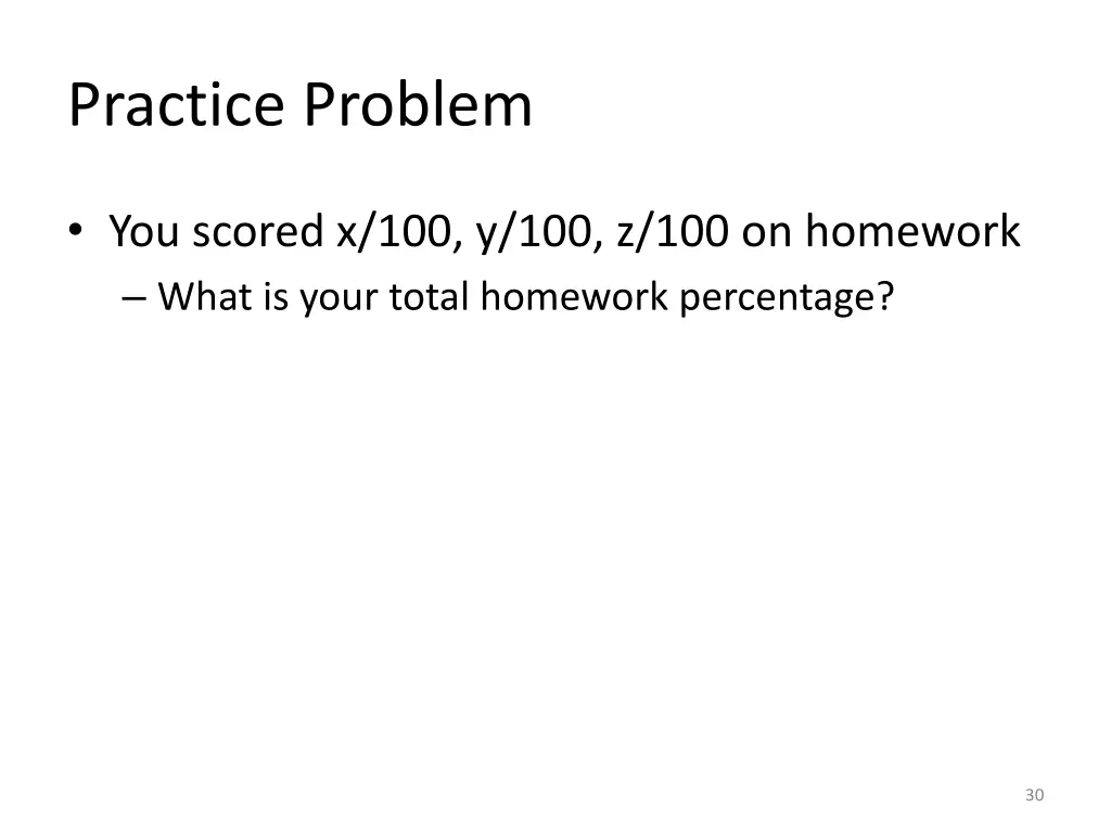 practice problem