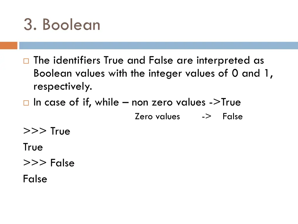 3 boolean