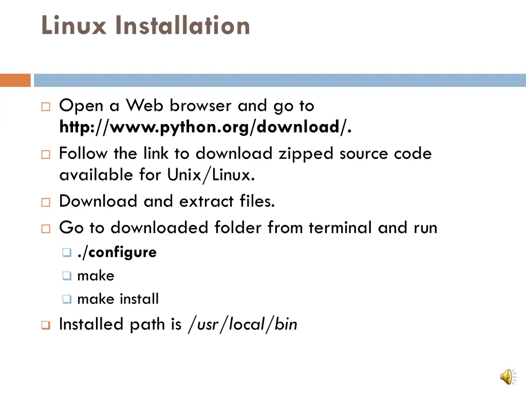 linux installation