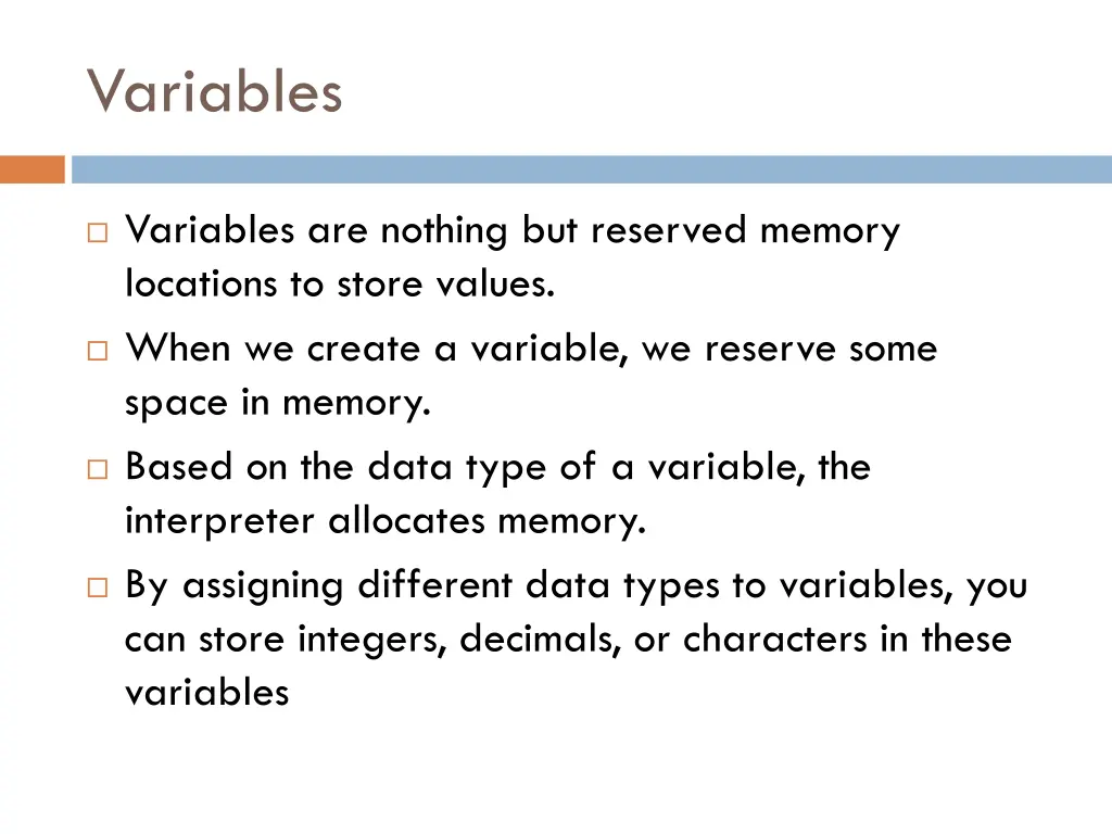 variables