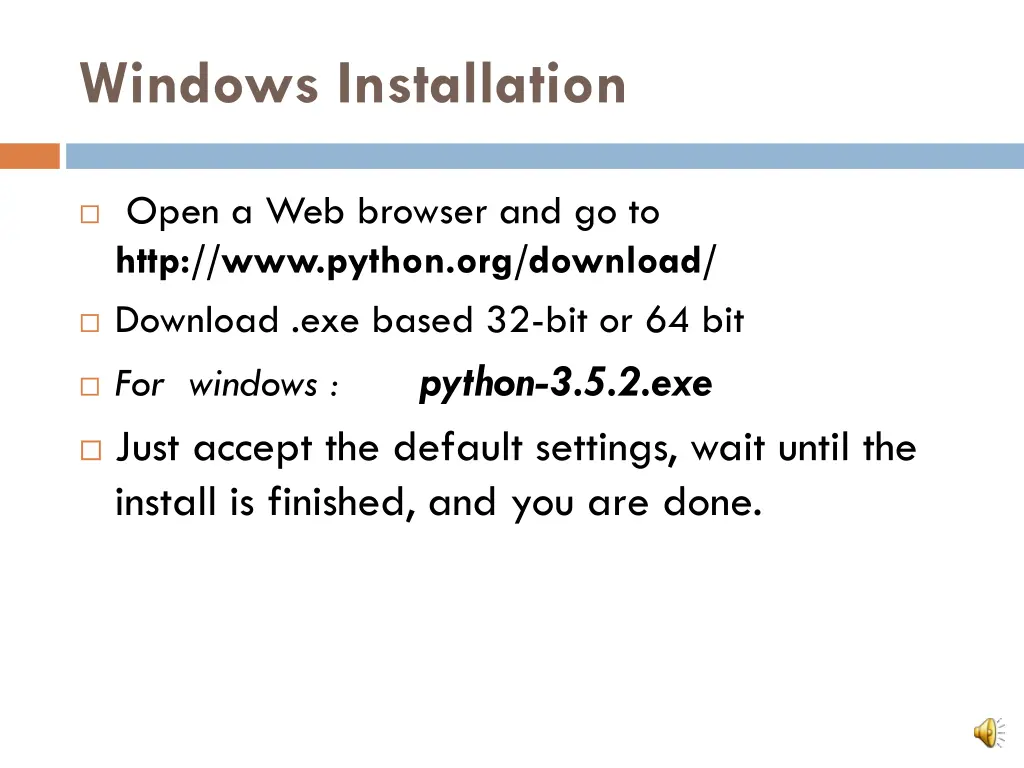 windows installation